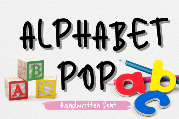 Alphabet Pop: A Playful Handwritten Font for Editorial Layouts