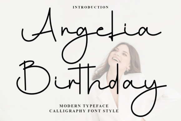 Angelia Birthday: A Festive Typeface for Creative Branding