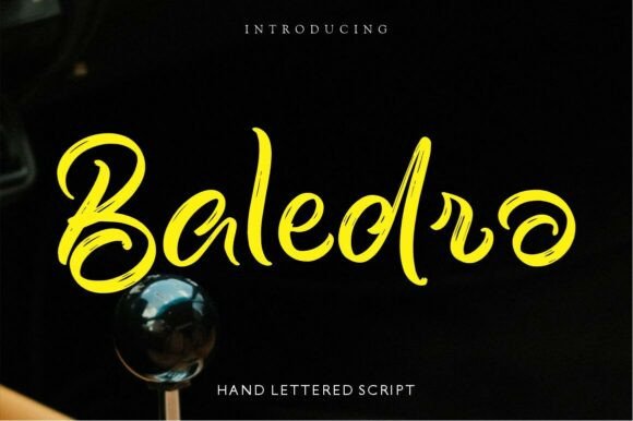 Baledro: The Textured Brush Font Every Maker Needs