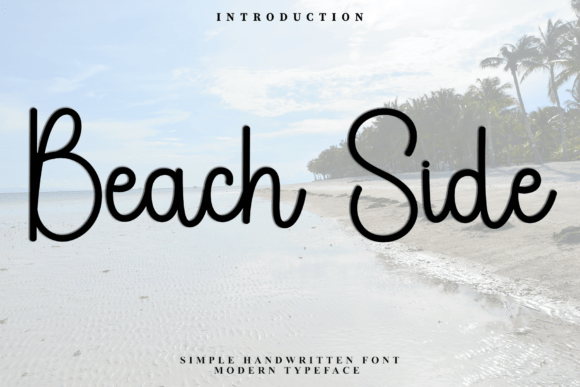 Beach Side Font: A Lovely Handwritten Typeface for Branding