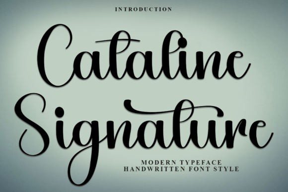 Cataline Signature: A Font That Gives Your Brand a Handwritten Heart