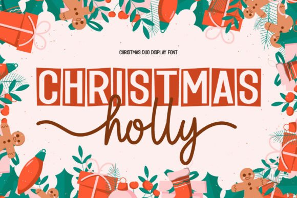 Crafting Cozy Christmas Magic with the Christmas Holly Duo Font