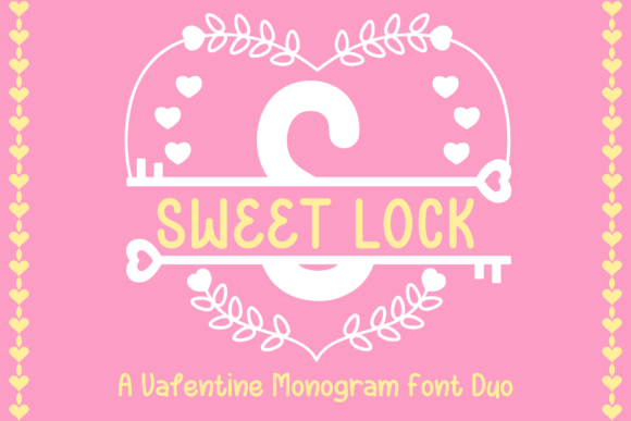 Crafting with Sweet Lock Monogram: A Romantic Font Duo