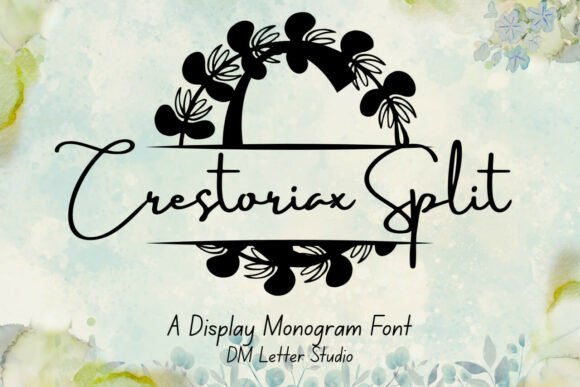 Crestoriax Split Monogram: A Font for a Calmer Editorial Experience