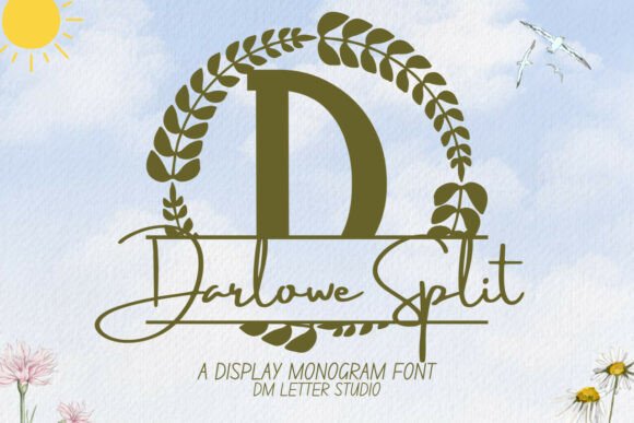 Darlowe Split Monogram: A Font That Builds Trust for Small Businesses