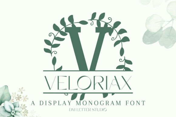 Designing with the Veloriax Split Monogram Font