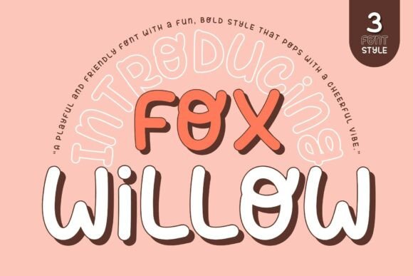 Fox Willow: A Playful Font for Kids Branding