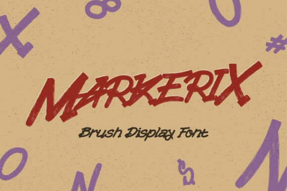 Markerix: A Brush Display Font for Bold Web Headlines