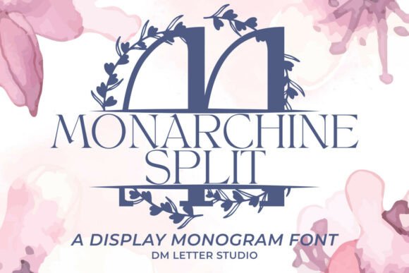 Monarchine Split Monogram: A Font for Instant Elegance in Campaigns