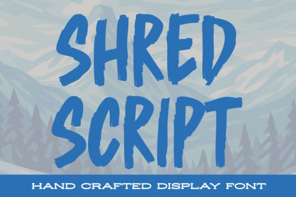 Shred Script: A Display Font That Commands Attention