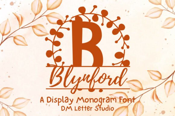 The Blynford Split Monogram Font: Your Brand's Signature Moment