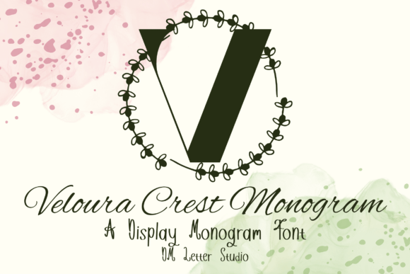Veloura Crest Monogram: A Designer Font for Handmade Charm