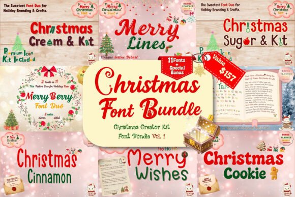 Why the Christmas Font Bundle is a Gift for Editorial Designers